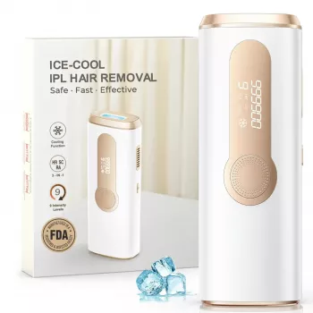 Ice-Cooling IPL Device: More Comfortable At-Home Hair Reduction