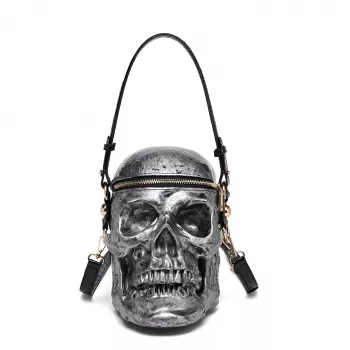 Wacky Skull Head Bag: Crossbody or Shoulder Style